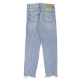 LEVI'S Wedgie BIG E Womens Jeans Blue Slim Tapered Stone Wash W26 L27