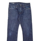 G-STAR Revend Mens Jeans Blue Regular Straight Stone Wash W32 L32