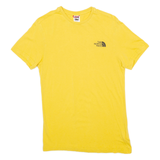 THE NORTH FACE Mens T-Shirt Yellow XS