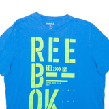 REEBOK Mens T-Shirt Blue XL
