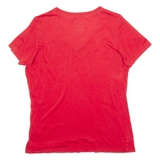 NIKE Slim Fit Womens T-Shirt Red XL