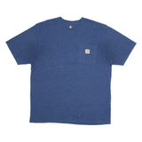 CARHARTT Mens T-Shirt Blue L