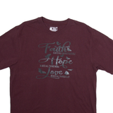 CARHARTT Loose Fit Mens T-Shirt Maroon M