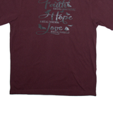 CARHARTT Loose Fit Mens T-Shirt Maroon M