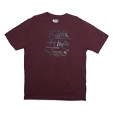CARHARTT Loose Fit Mens T-Shirt Maroon M