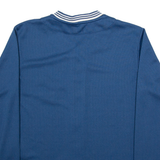 DC SHOES Mens Jersey Blue Long Sleeve Button Neck S