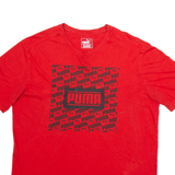 PUMA Mens T-Shirt Red M