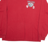 TRI-LAKE INC Back 2 Back Iron Bowl Mens T-Shirt Red Long Sleeve USA L