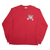 TRI-LAKE INC Back 2 Back Iron Bowl Mens T-Shirt Red Long Sleeve USA L