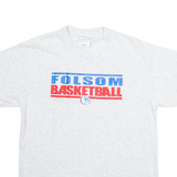 PORT & COMPANY Folsom Basketball Mens T-Shirt Grey USA M