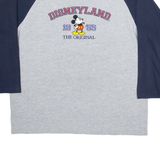 DISNEY Mens T-Shirt Grey Long Sleeve L
