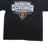 MAJESTIC San Francisco Giants Mens T-Shirt Black USA L
