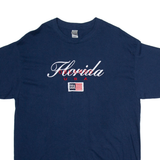 GILDAN Orlando Florida Mens T-Shirt Blue USA L