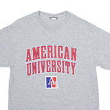 MV SPORT American University Mens T-Shirt Grey USA M