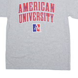 MV SPORT American University Mens T-Shirt Grey USA M