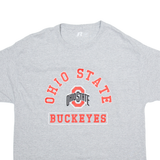 RUSSELL ATHLETIC Ohio State Buckeyes Mens T-Shirt Grey USA XL