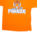 GILDAN Fear The Freeze Mens T-Shirt Orange XL