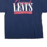LEVI'S Womens T-Shirt Blue 2XL