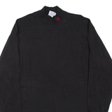 EAGLE USA Mens T-Shirt Black Long Sleeve Roll Neck L