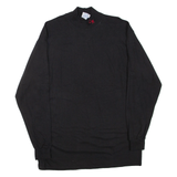 EAGLE USA Mens T-Shirt Black Long Sleeve Roll Neck L