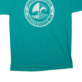 HANES Alston School Mens T-Shirt Green USA L