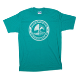 HANES Alston School Mens T-Shirt Green USA L