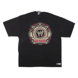 WWE Mens T-Shirt Black 2XL
