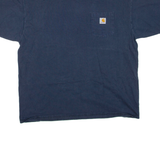 CARHARTT Mens T-Shirt Blue XL