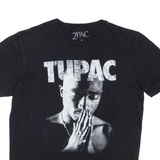 2PAC Tupac Womens Band T-Shirt Black M