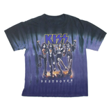 Kiss Destroyer Mens Band T-Shirt Purple M