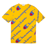 CHAMPION Mens T-Shirt Yellow S