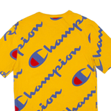 CHAMPION Mens T-Shirt Yellow S