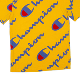 CHAMPION Mens T-Shirt Yellow S