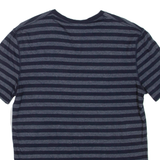 LACOSTE Striped Womens T-Shirt Grey V-Neck M