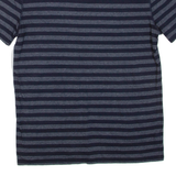 LACOSTE Striped Womens T-Shirt Grey V-Neck M