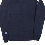 CHAMPION Mens T-Shirt Blue Long Sleeve S