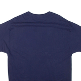HANES University Of Illinois Mens T-Shirt Blue USA Roll Neck XL