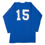 RUSSELL ATHLETIC Rockets Mens T-Shirt Blue 3/4 Sleeve V-Neck M