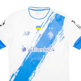 NEW BALANCE 2022-23 Dynamo Kyiv Home Kit Popov 6 Champions League Mens Football Shirt Jersey White L