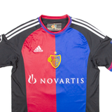 ADIDAS 2015-17 FC Basel Home Kit Bjarnason 8 Champions League Mens Football Shirt Jersey Red M
