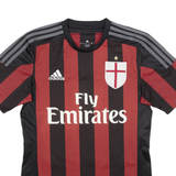 ADIDAS 2015-16 AC Milan Home Kit Mens Football Shirt Jersey Red S