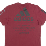 ADIDAS Mens T-Shirt Maroon S