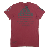 ADIDAS Mens T-Shirt Maroon S