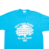 HANES Mens T-Shirt Blue M