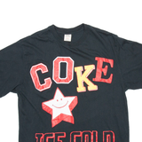 COCA COLA Pacsun Mens T-Shirt Black M