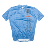Cycling Mens Jersey Blue 1/4 Zip L