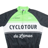 TEXNER Full Zip Cycling Mens Jersey Black S