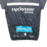 TEXNER Full Zip Cycling Mens Jersey Black M