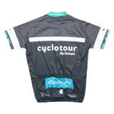 TEXNER Full Zip Cycling Mens Jersey Black M