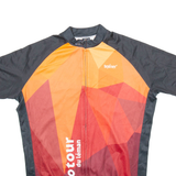 TEXNER Full Zip Cycling Mens Jersey Orange S